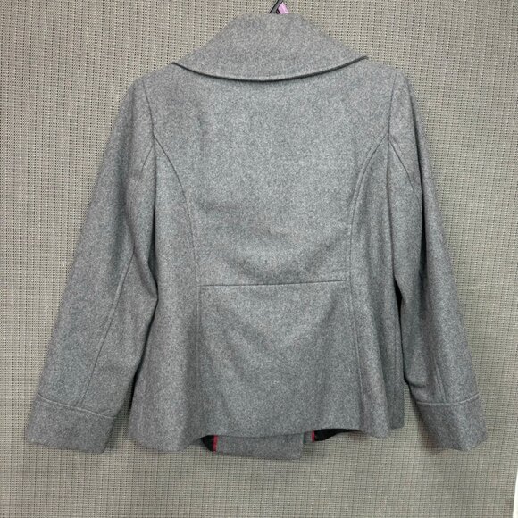 Merona Women's Grey Wool Blend Peacoat Size L - Picture 3 of 7